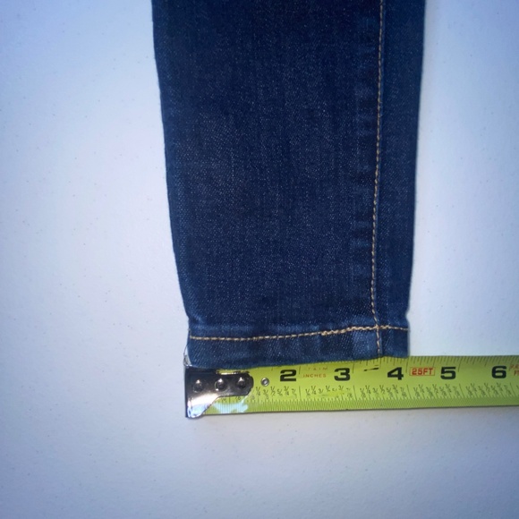 Levis 710 Jeans Size 8 Reg Girls Super Skinny Stretch Blue Denim Dark Wash - Picture 10 of 16